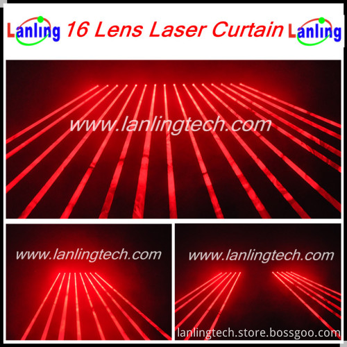 16 Heads Red Laser Curatin (LN582)